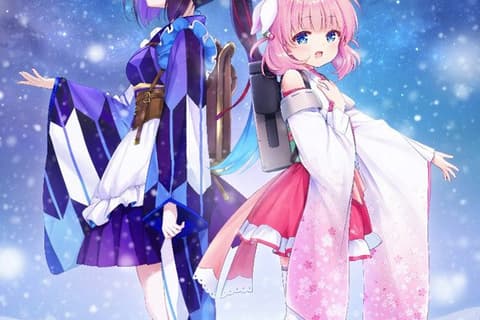 プリマドール 冬空花火／雪華文様