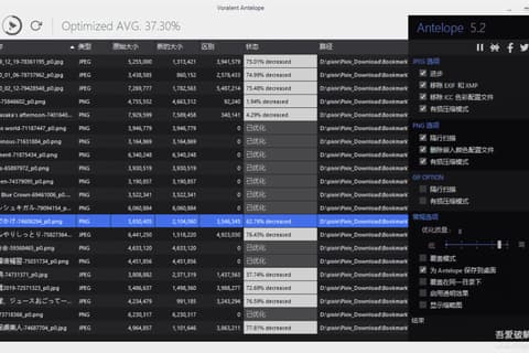 Antelope 轻量级便携式图片压缩工具