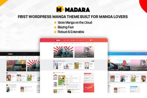 Madara v1.7.3.1破解版（已汉化） – WordPress漫画主题