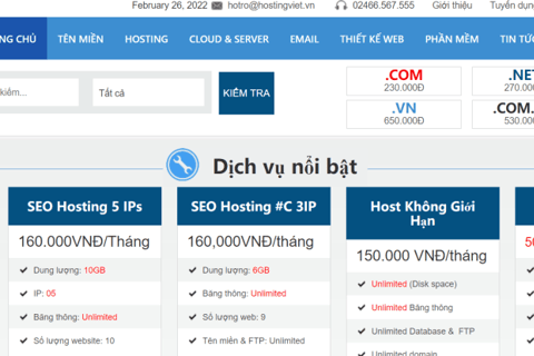 HostingViet：越南便宜VPS，6折促销，150M带宽不限流量，可选Windows系统